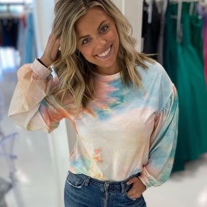Tie dye light weight sweatshirt